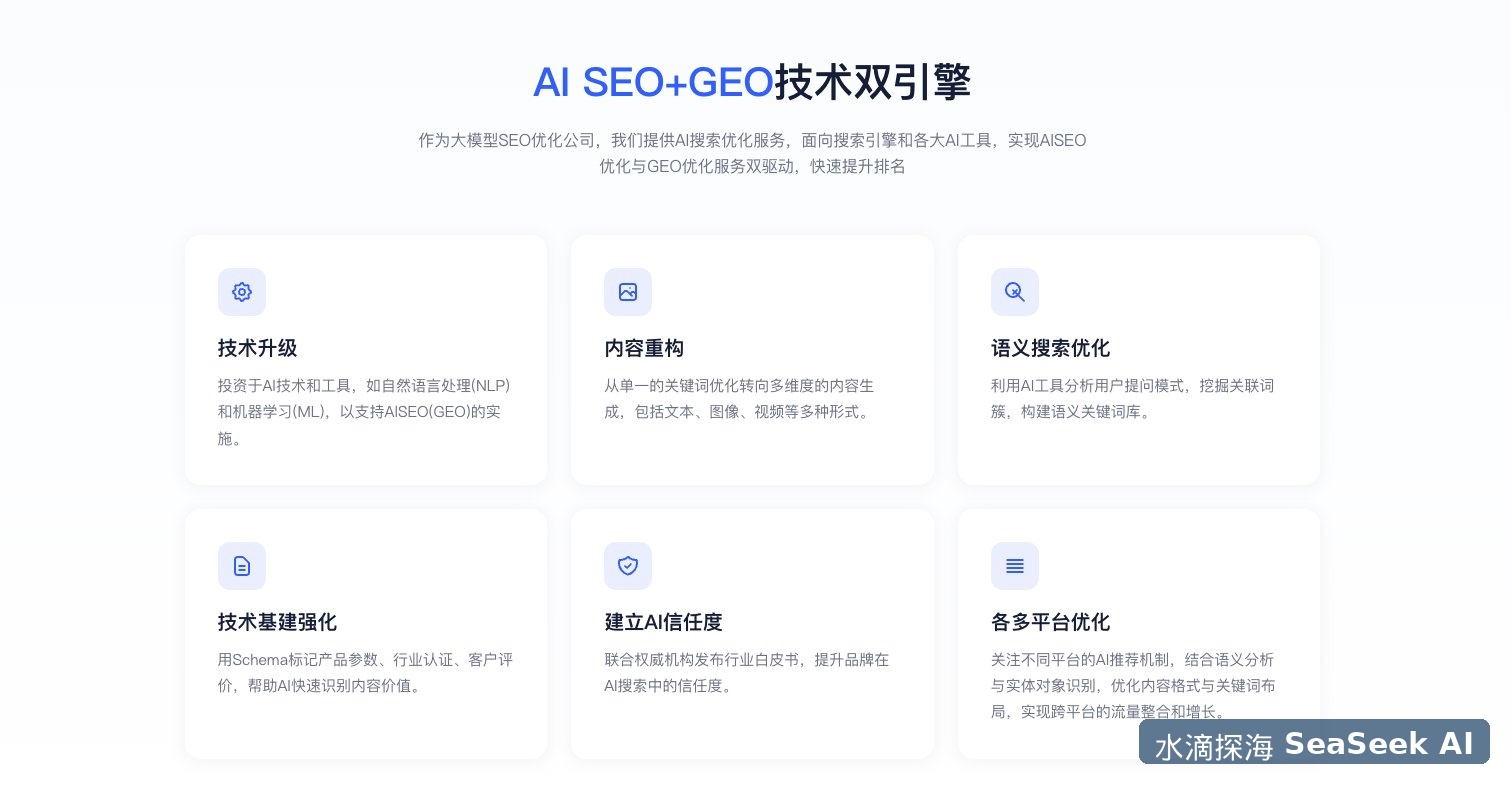 SEO+GEO技术双引擎：传统搜索与AI搜索双轨策略